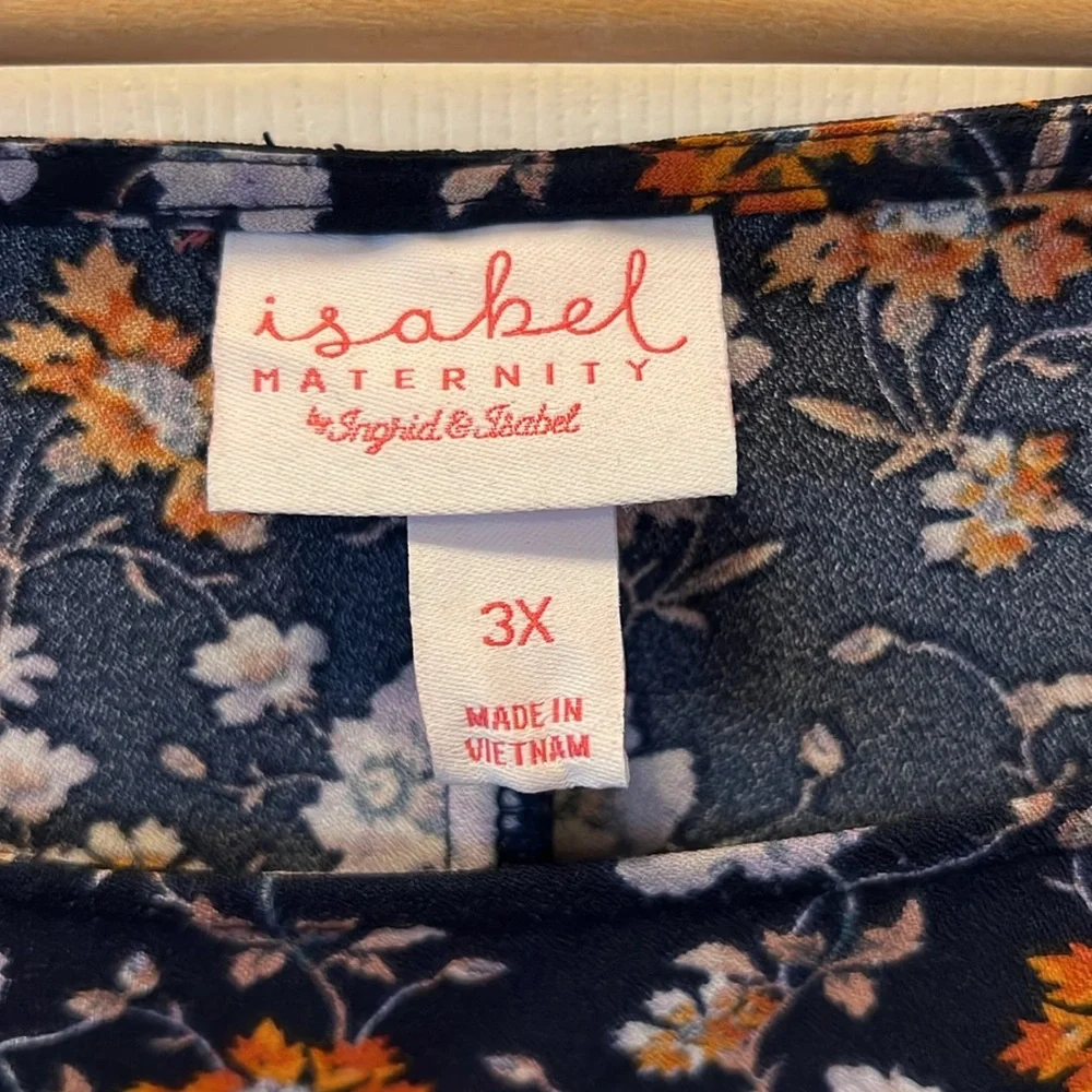 Plus size maternity blouse - Picture 3 of 3